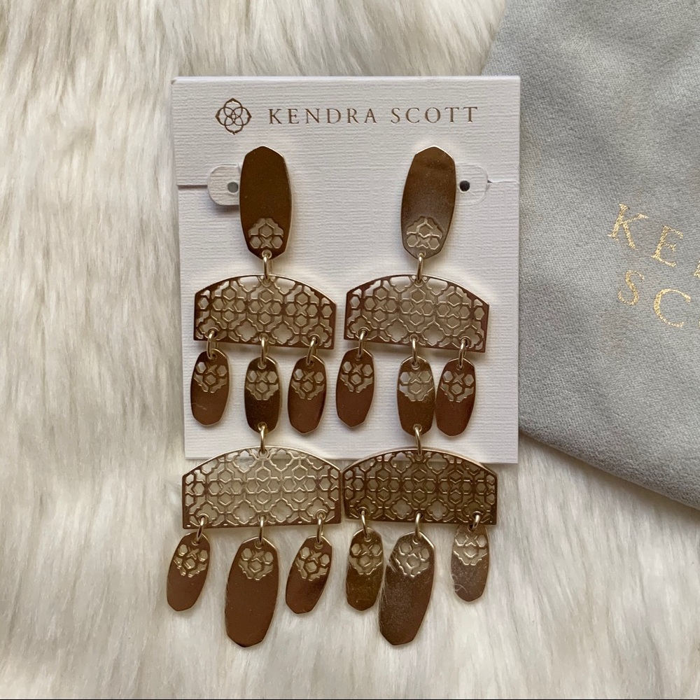 Kendra Scott Emmet Filigree Earrings in Gold